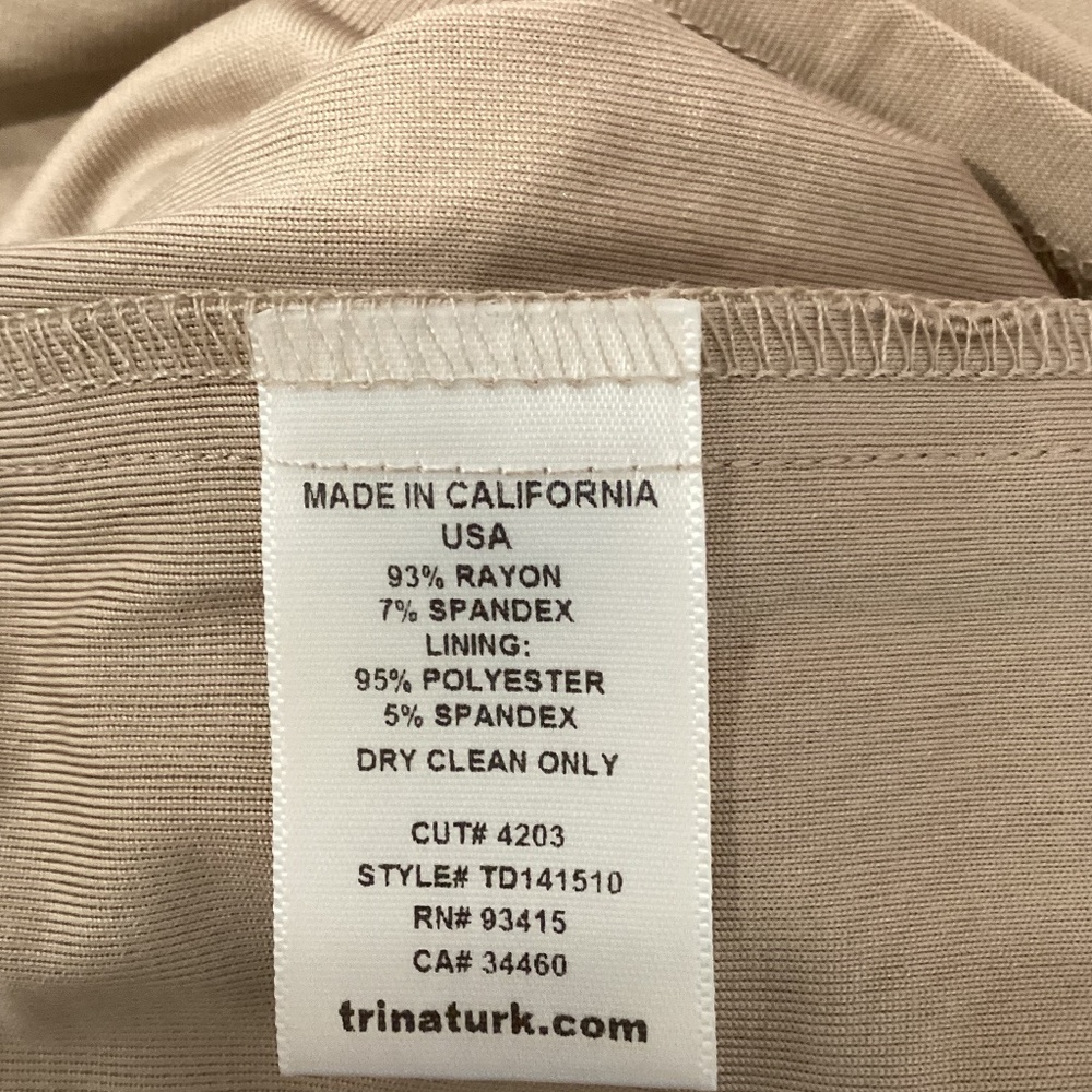 Trina Turk Maxi Dress Rayon Stretch Sleeveless Womens Size 2 Multicolored - Picture 11 of 16